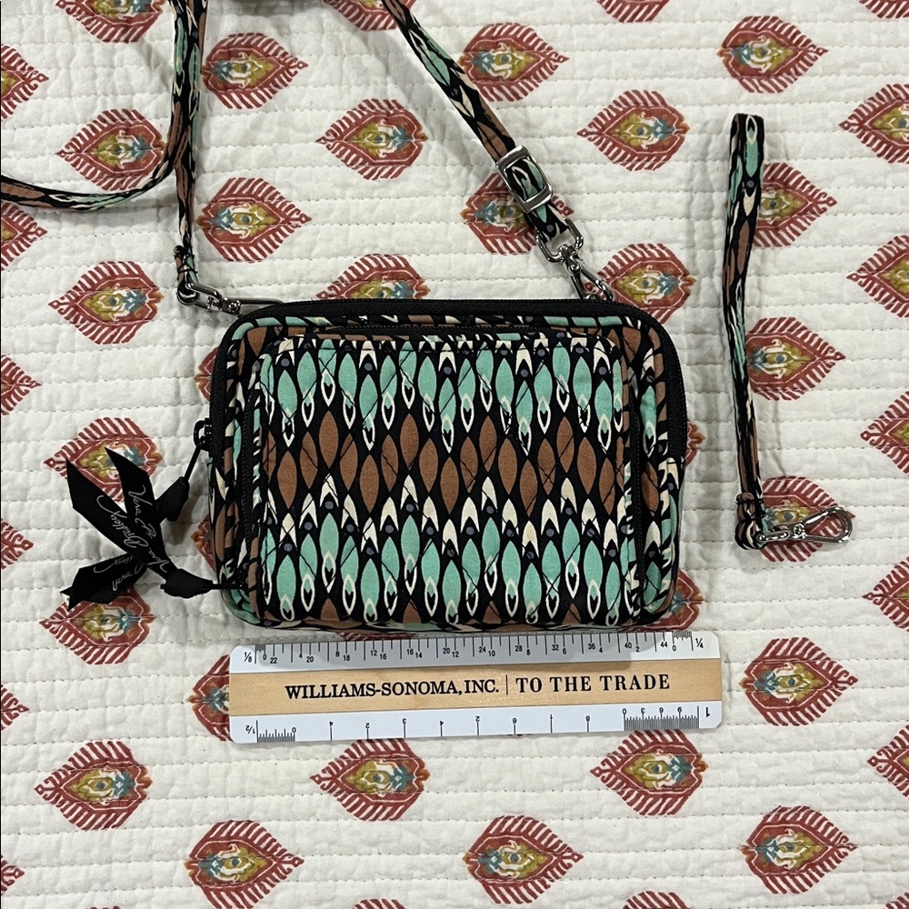Patterned Crossbody Bag with Strap